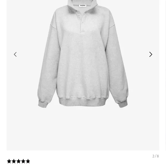 Rumored Airport Sweatshirt, Color Gray, Size S/M (oversized fit) - Picture 2 of 6